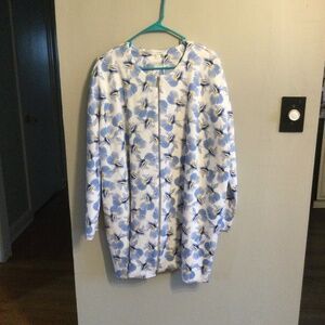 COS Bearded Lilies Zippered Spring Jacket, NWT